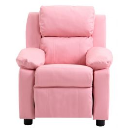Kids Recliner PU Sofa Children Lounge Chair Couch Armchair Pink