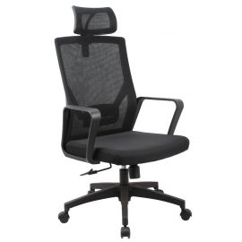 Ergonomic Office Chair Black Mesh High Back Headrest