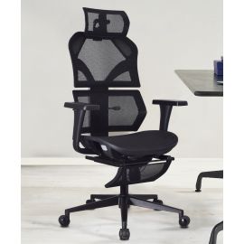 Premium Ergonomic Executive High Mesh Back Office Chair Headrest Footrest Wire Control