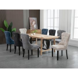 Natural Brown Country Style Rectangular Dining Table