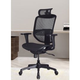 Ergonomic Executive Mesh Back Office Chair Headrest 3D Armrest