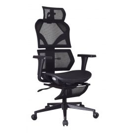 Ergonomic High Mesh Back Office Chair Headrest Footrest Joyrest