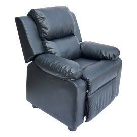 Kids Recliner PU Leather Sofa Children Lounge Chair Couch Armchair Black